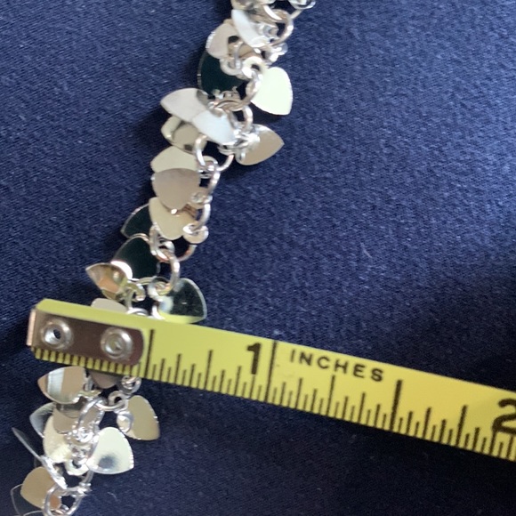 STERLING SILVER HEARTS BRACELET - Picture 6 of 10